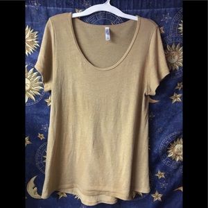 Lularoe Classic T Large Yellow